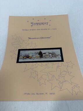 Stardust Cross Stitch Pattern Hometown Christmas Linda Kotila Large Chart Winter